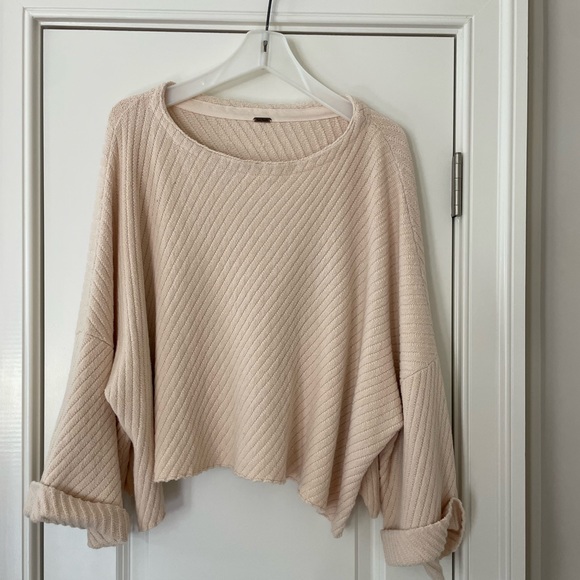 Free People I Can’t Wait Cropped Sweater XS - Picture 4 of 11